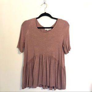 Brass & Roe peplum top